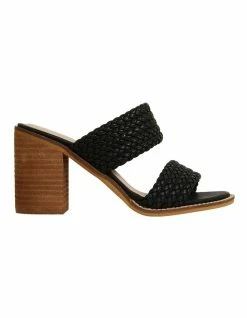 Ravella Host Black Nubuck Sandals
