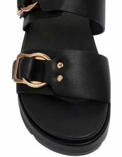 Sandler Fiction Black Smooth Sandals -Deals Shoes Store 881530120 5 720x928