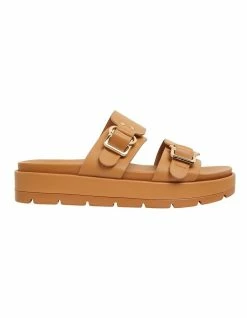 Sandler Fiction Tan Smooth Sandals