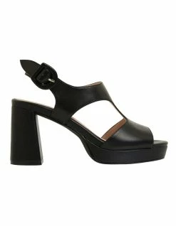 Jane Debster Piazza Black Glove Sandals