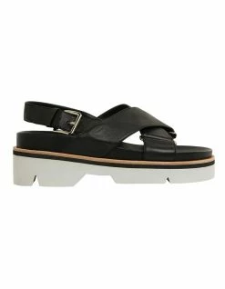 Jane Debster Sangria Black Glove Sandals