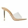 Tony Bianco Mylo Clear Vinylite/Skin Heels