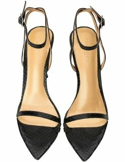 Tony Bianco Myra Black Snake Heels -Deals Shoes Store 883195750 4 720x928