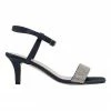 Pink Inc Icon Bright Navy Satin Sandals in Bright Navy Satin