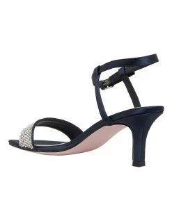 Pink Inc Icon Bright Navy Satin Sandals in Bright Navy Satin -Deals Shoes Store 883335880 7 720x928