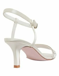 Pink Inc Icon Ivory Satin Sandals in Ivory Satin -Deals Shoes Store 883336150 4 720x928