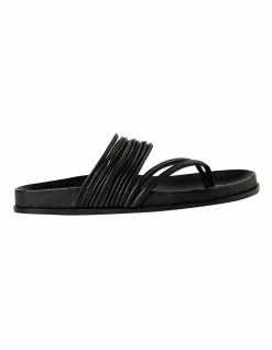 Tony Bianco Lamana Black Nappa Sandals