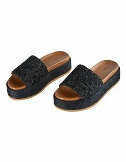 Tony Bianco Rio Steel Denim Weave Wedges -Deals Shoes Store 883427050 5 720x928