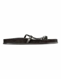 Tony Bianco Lexia Black Nappa Sandals