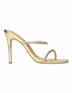 Tony Bianco Fletcher Gold Nappa Heels