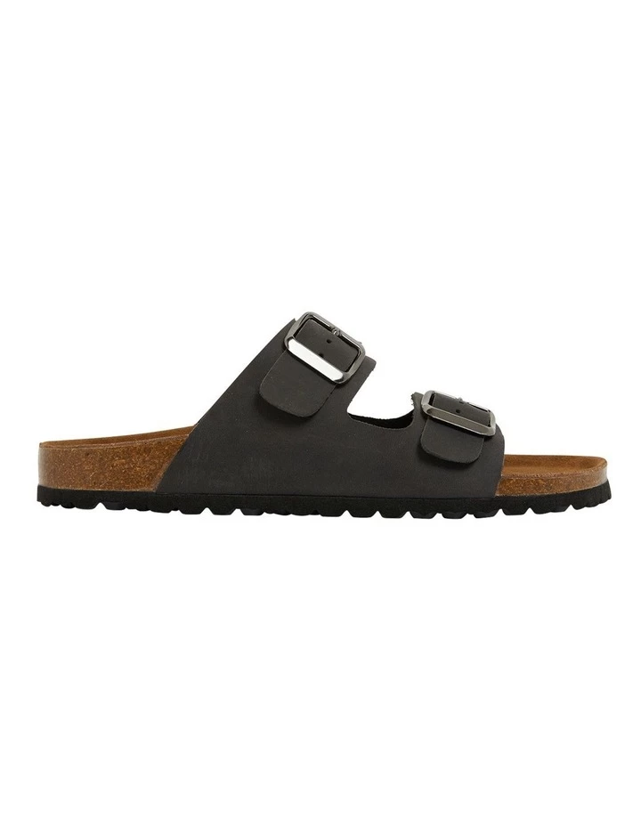 Sandler Florida Black Oily Nubuck Sandals 1 Sandler Florida Black Oily Nubuck Sandals