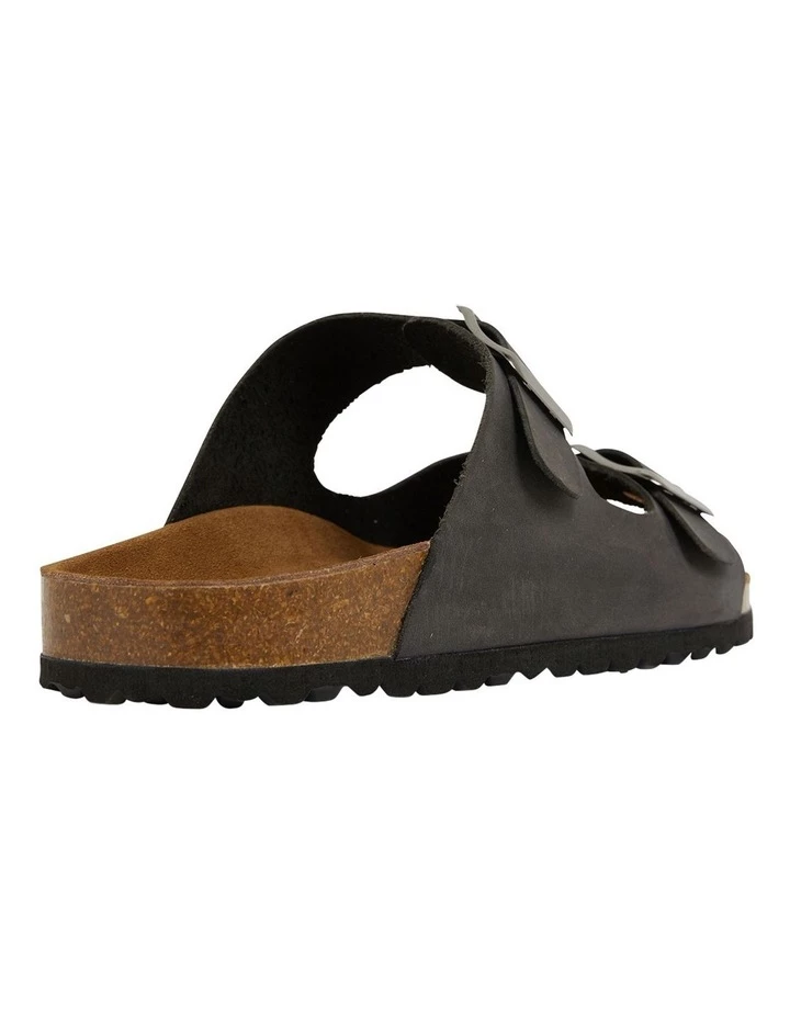 Sandler Florida Black Oily Nubuck Sandals 4 Sandler Florida Black Oily Nubuck Sandals - Image 4