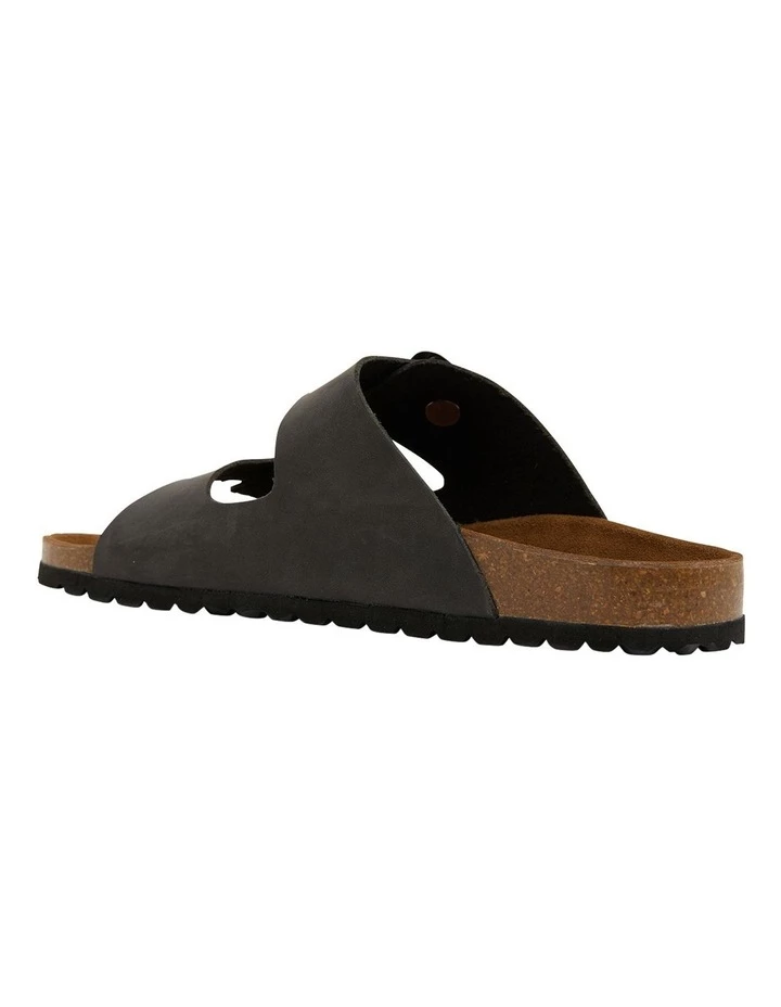 Sandler Florida Black Oily Nubuck Sandals 7 Sandler Florida Black Oily Nubuck Sandals - Image 7