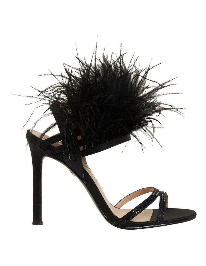 NINA Dalva Black Satin Sandals 1 NINA Dalva Black Satin Sandals