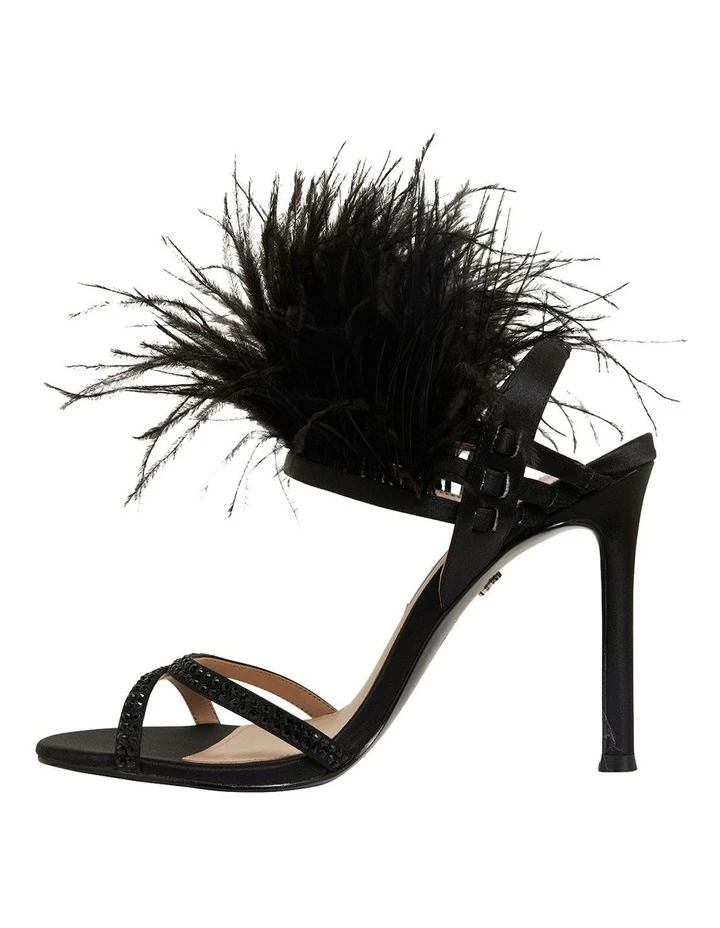 NINA Dalva Black Satin Sandals 3 NINA Dalva Black Satin Sandals - Image 3