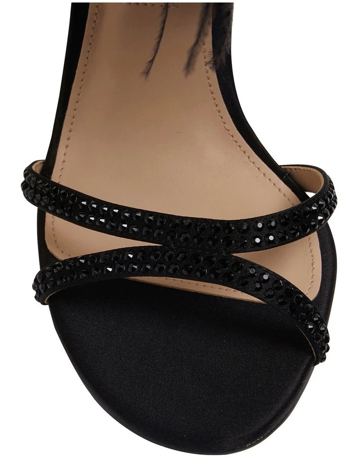 NINA Dalva Black Satin Sandals 6 NINA Dalva Black Satin Sandals - Image 6
