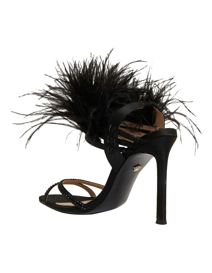 NINA Dalva Black Satin Sandals 7 NINA Dalva Black Satin Sandals - Image 7