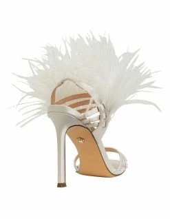 NINA Dalva Ivory Crystal Satin Sandals -Deals Shoes Store 885023650 4 720x928