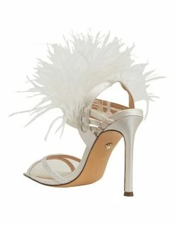 NINA Dalva Ivory Crystal Satin Sandals -Deals Shoes Store 885023650 7 720x928
