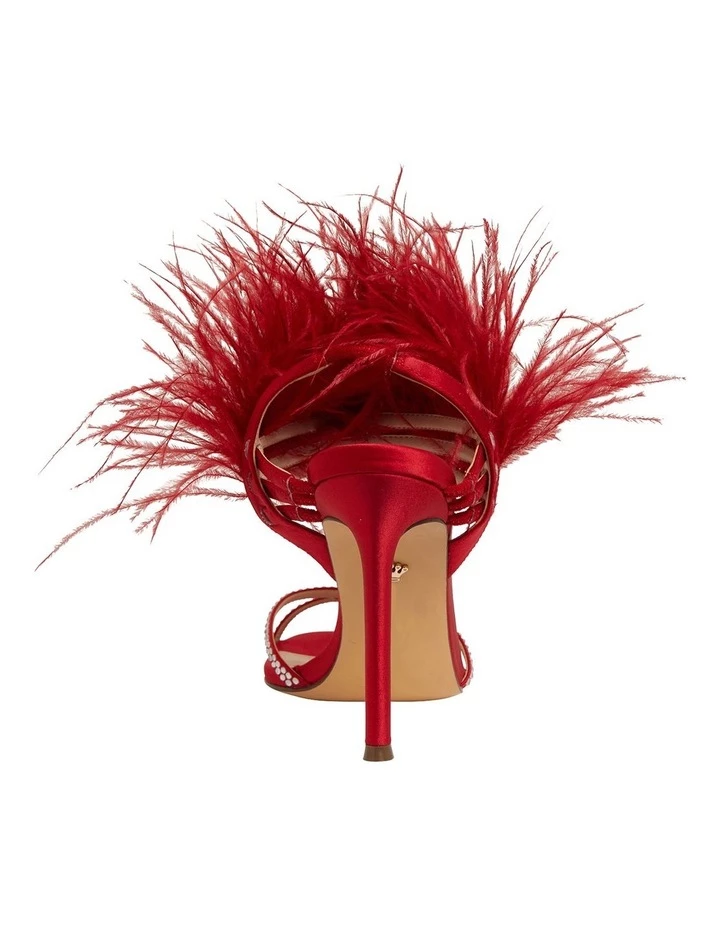 NINA Dalva Red Rouge Satin Sandals 5 NINA Dalva Red Rouge Satin Sandals - Image 5