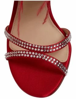 NINA Dalva Red Rouge Satin Sandals 12 NINA Dalva Red Rouge Satin Sandals -Deals Shoes Store 885023740 6 720x928
