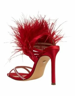 NINA Dalva Red Rouge Satin Sandals 13 NINA Dalva Red Rouge Satin Sandals -Deals Shoes Store 885023740 7 720x928