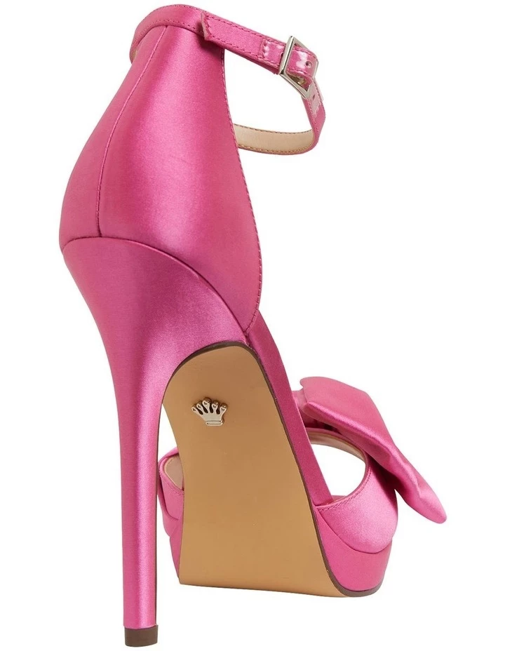 NINA Flosie Ultra Pink Satin Sandals 4 NINA Flosie Ultra Pink Satin Sandals - Image 4