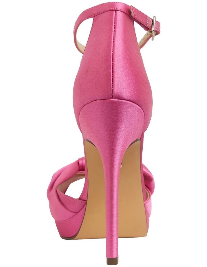 NINA Flosie Ultra Pink Satin Sandals 5 NINA Flosie Ultra Pink Satin Sandals - Image 5