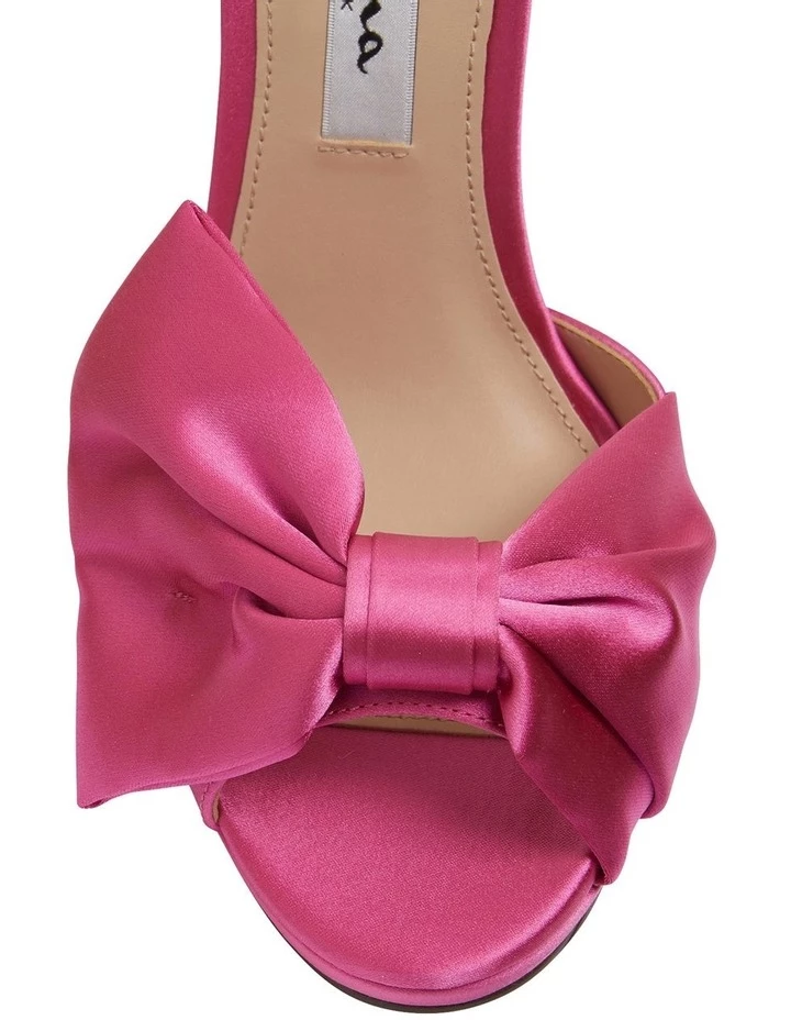 NINA Flosie Ultra Pink Satin Sandals 6 NINA Flosie Ultra Pink Satin Sandals - Image 6