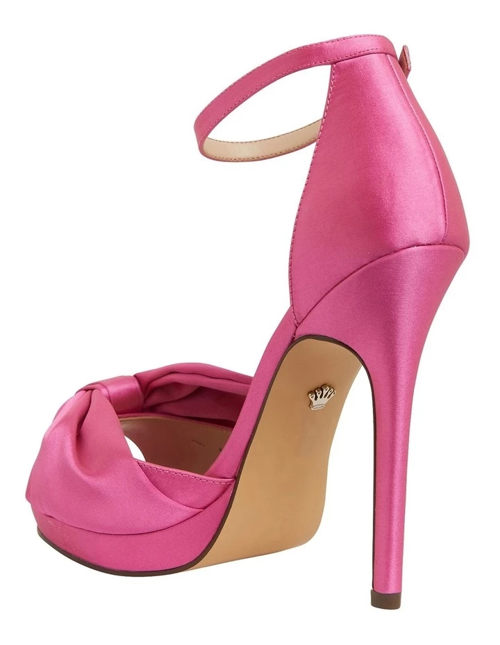 NINA Flosie Ultra Pink Satin Sandals 7 NINA Flosie Ultra Pink Satin Sandals - Image 7