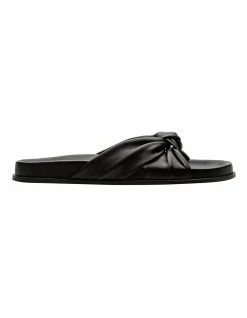 Tony Bianco Louvre Black Nappa Sandals