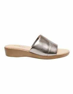 Easy Steps Ellen Pewter Metallic Sandals