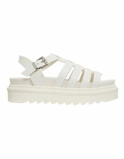 Sandler Force White Smooth Sandals