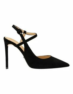 Tony Bianco Aston Black Suede Heels