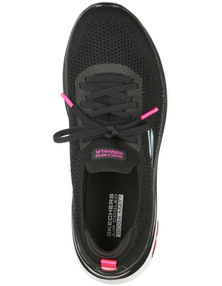 Skechers GO WALK Hyper Burst Moon Walking Black Sneaker 5 Skechers GO WALK Hyper Burst Moon Walking Black Sneaker - Image 5