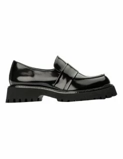 Tony Bianco Gisele Black Hi Shine Flats