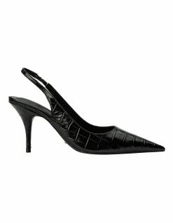 Tony Bianco Hayes Black Croc Heels