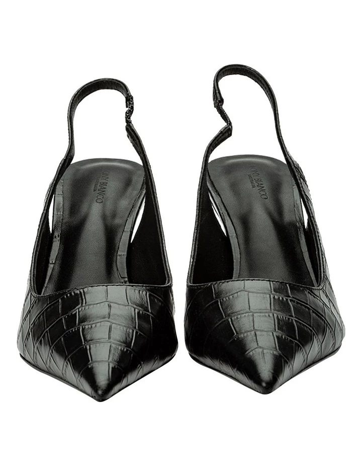 Tony Bianco Hayes Black Croc Heels 2 Tony Bianco Hayes Black Croc Heels - Image 2