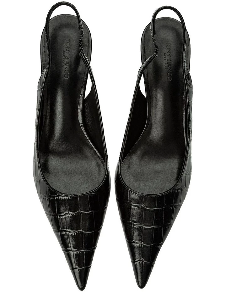 Tony Bianco Hayes Black Croc Heels 4 Tony Bianco Hayes Black Croc Heels - Image 4
