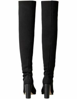 Tony Bianco Lucca Black Sock Knit Boots 7 Tony Bianco Lucca Black Sock Knit Boots -Deals Shoes Store 888521950 4 720x928