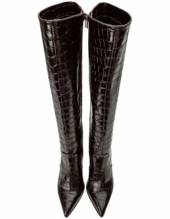 Tony Bianco Lucille Mocha Croc Boots 9 Tony Bianco Lucille Mocha Croc Boots -Deals Shoes Store 888522130 5 720x928