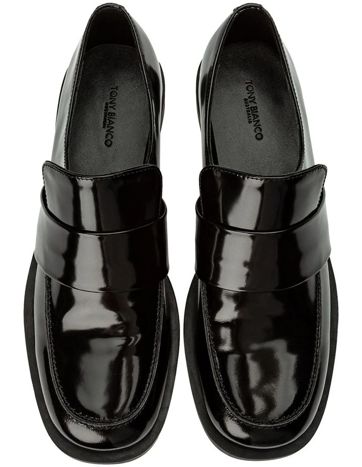 Tony Bianco Rovin Black Hi Shine Flats 4 Tony Bianco Rovin Black Hi Shine Flats - Image 4