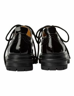 Tony Bianco Wanita Black Hi Shine Flats -Deals Shoes Store 888523660 3 720x928