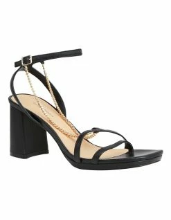 Belle & Bloom Stars Aligned Black Chain Heel 6 Belle & Bloom Stars Aligned Black Chain Heel -Deals Shoes Store 889075540 3 720x928