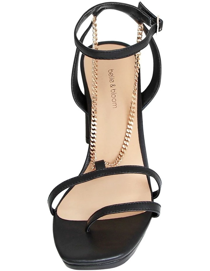 Belle & Bloom Stars Aligned Black Chain Heel 4 Belle & Bloom Stars Aligned Black Chain Heel - Image 4