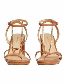 Belle & Bloom Stars Aligned Tan Chain Heel -Deals Shoes Store 889075630 5 720x928