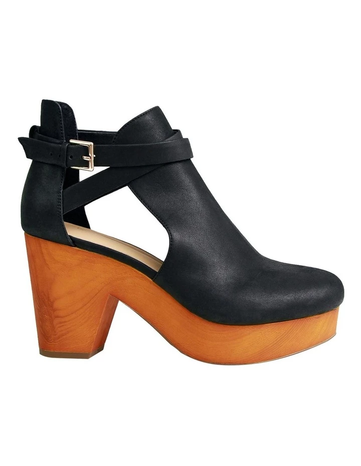 Belle & Bloom Fearless Black Clog Ankle Boot 1 Belle & Bloom Fearless Black Clog Ankle Boot