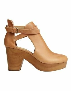 Belle & Bloom Fearless Tan Clog Ankle Boot