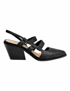 Belle & Bloom What Will Be Black Slingback Heel