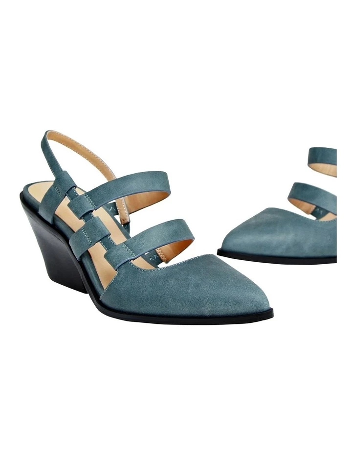 Belle & Bloom What Will Be Blue Slingback Heel 5 Belle & Bloom What Will Be Blue Slingback Heel - Image 5